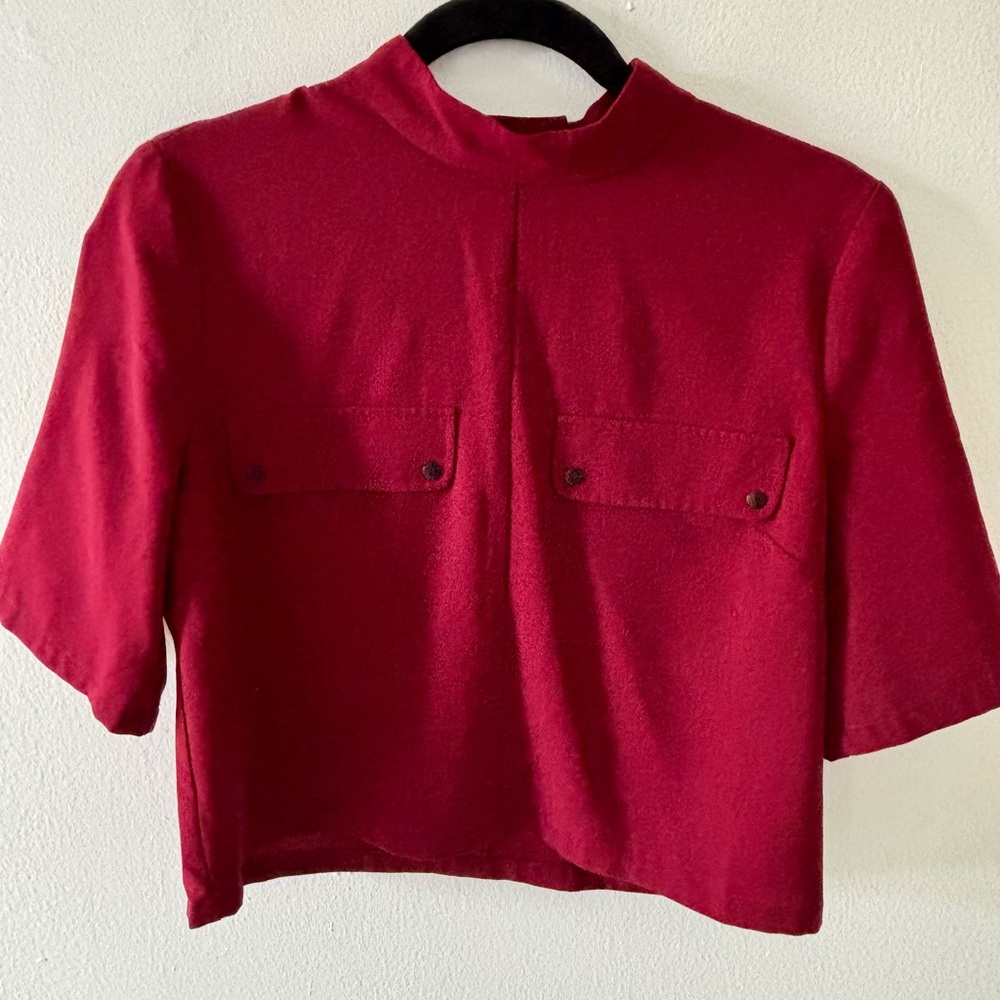 Forever 21 Women's burgundy Top